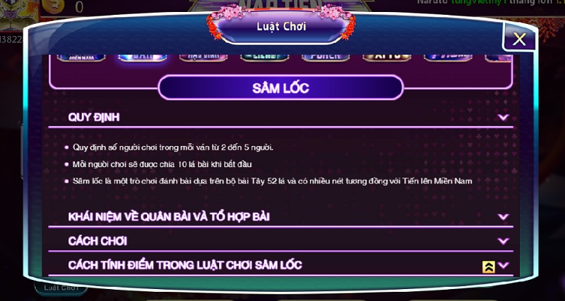 Sâm lốc tại 789 club